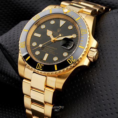 rolex gold and black|rolex gold submariner for sale.